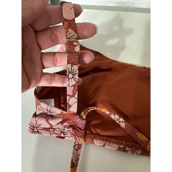 Xhilaration Floral Print Bikini Set Womens Size S Swimsuit Two Piece - Picture 7 of 13